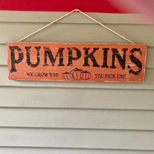 "Pumpkin"/Autumn Wooden Sign